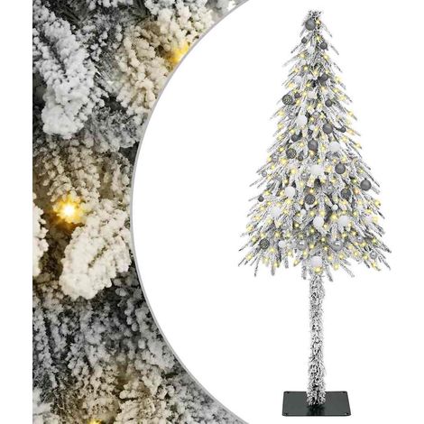 Albero di Natale con 300 LED Bianco 210 cm PE e Acciaio vidaXL (1/5)
