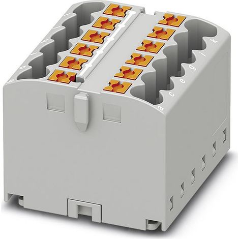 [NEUWERTIG] B-Ware Phoenix Contact Ptfix 12 X2,5 Gy 3273286 Verteilerblock 8 St 0.14mm² 2.50mm² Grau