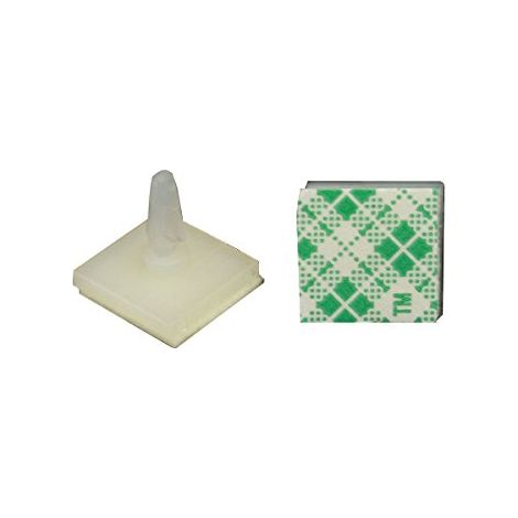 100Pcs Nylon Plastique Adhésif Spacer Entretoise Verrouillage Snap-In Posts Clips Fixes ASS-6 (1/5)
