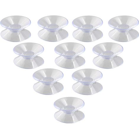 Lot de 10 ventouses antidérapantes double face de 3 cm d'épaisseur. (1/5)