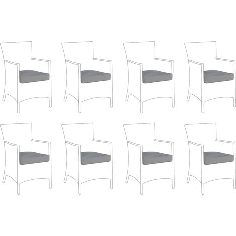 Outdoor Cushion Cover Set ITALY Grey