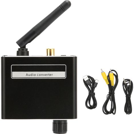 Convertisseur Audio Numérique vers Analogique avec Bluetooth, DAC Coaxial/RCA/3.5mm, Récepteur Sans Fil (1/5)