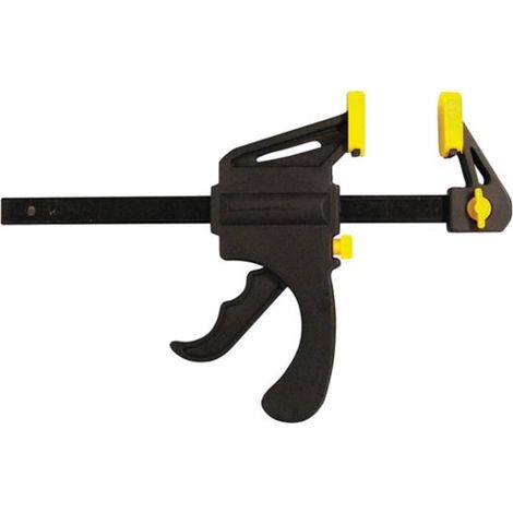 Toolland Quick Grip Klemmen, Set von 2 Stück, Spannweite 150 mm, PVC und Nylon, Schwarz (1/4)