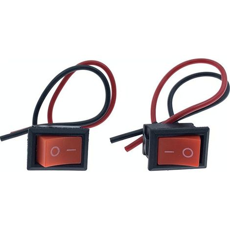 Modifizierter Druckknopfschalter für Motorräder, inklusive Hupe und Tagfahrlichtschalter, mit Verkabelung (12 V/24 V) -- JB1046-2P