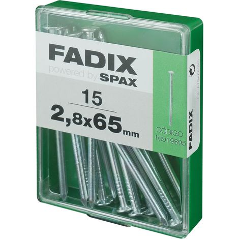 Caja con 15 unidades de clavos CP acero Ø2.7x65mm (1/2)