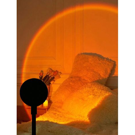 Lampe projecteur de coucher de soleil, lampe décorative à LED créative pour l'atmosphère, veilleuse romantique 7 couleurs 13 modes, pour chambre multi-couleurs (1/5)
