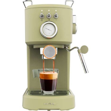 Cafetera expreso Cecotec Power Espresso 20 Retro verde 1100 W (1/5)