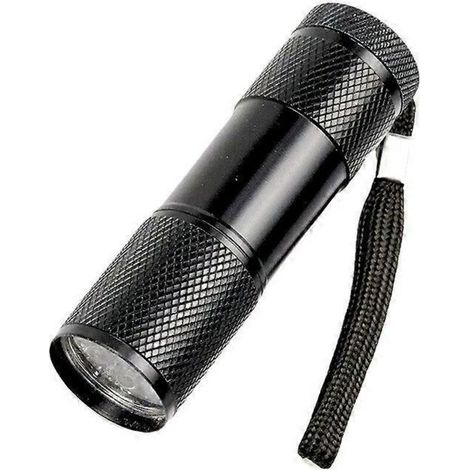 1 petite lampe torche LED noire, en aluminium, pour enfants - (1/4)