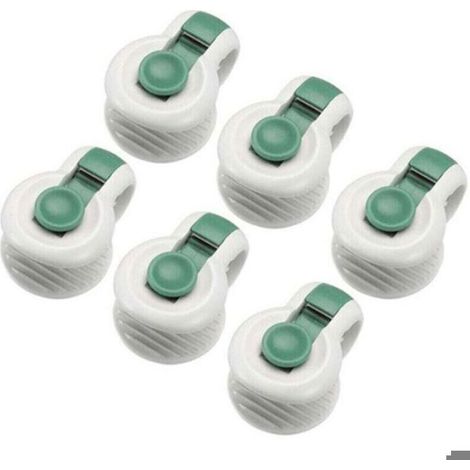 6 pièces attaches de clip de couette pour le placement sans angle des accessoires de literie fixateurs anti-déménagement, vert (1/4)