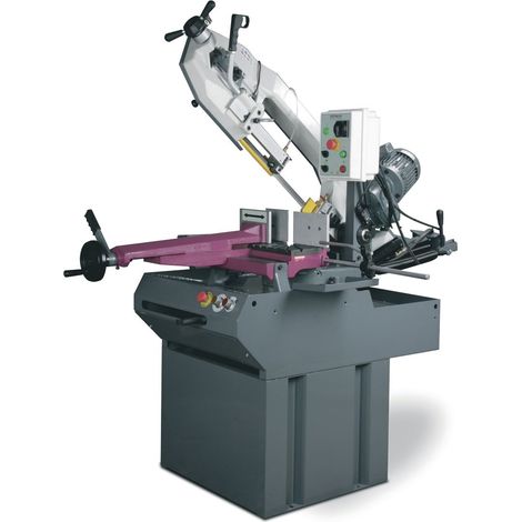 Scie à ruban pour métaux -45°/+60° capacité de coupe ronde 255 mm 1,5 kW 400V 35/70 m/min plaquettes en carbure Optisaw S300DG (1/5)