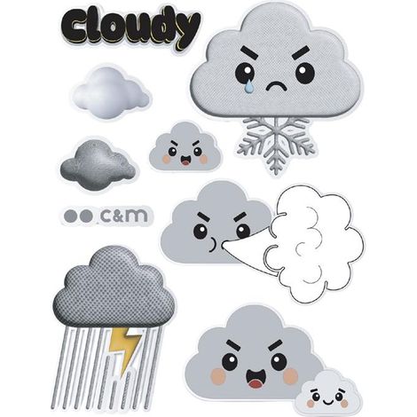 SBS Set Decorativo Stickers Nuvola