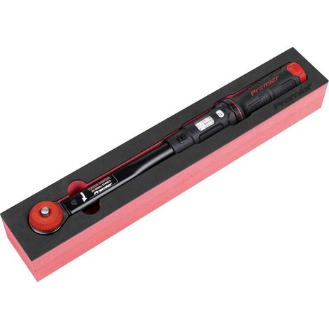 Sealey STW923 Premier Black Calibrated Micrometer Torque Wrench with 3/8""Sq Push-Through Drive 20-100Nm (1/5)