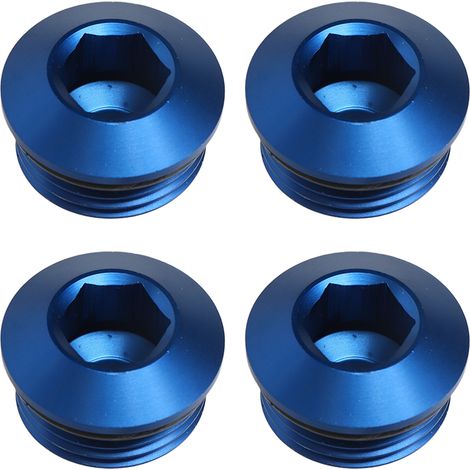 Lot de 4 prises ORB universelles en alliage d'aluminium bleu avec joint torique pour voiture (1/5)