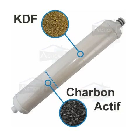 Filtre à Eau Charbon Actif et Métaux Lourds Aquapro 680-F