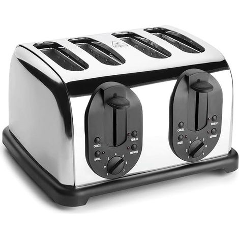 Tostadora fabricado en acero inoxidable Curve, 4 ranuras, Potencia 1750W (1/5)