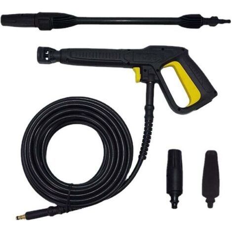 High Pressure Water Gun with Hose Variable Jet Spray Gun and Rotating Gun Pressure Washer Spray Gun Set for Kärcher K2-K7 (1/4)