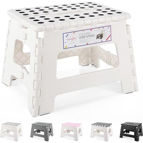 Tabouret pliable plastique Tabouret pliable Tabouret pliable Tabouret Tabouret Blanc (1/4)