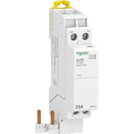 Conector ACTI9 2P 25A AC-1 con tensión de 250V y montaje en carril DIN