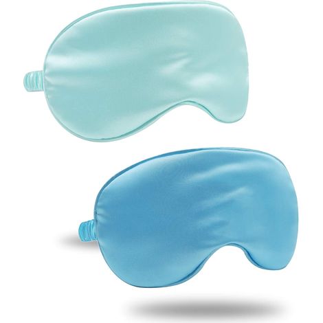 Masque De Sommeil - Satin Polyester Élasthanne Avec Doublure Coton - Occultation Totale Pour Dormeurs Sur Le Côté - Voyage Méditation Yoga - 1 Pièce (1/5)