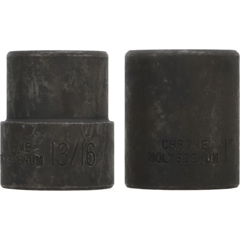 Jeu de 2 démonte-écrous de roue 19-26mm, carré 1/2in, pour clés à choc pneumatiques et manuelles, extraction de boulons endommagés, outillage robuste. (1/5)