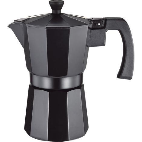 Cafetera aluminio negra supreme 1 taza (1/2)