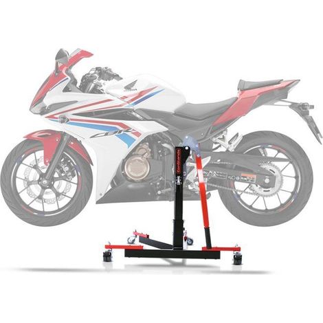 Werkstattstütze Centrale CS Power Evo für Honda CBR 500 R 19-25 rot