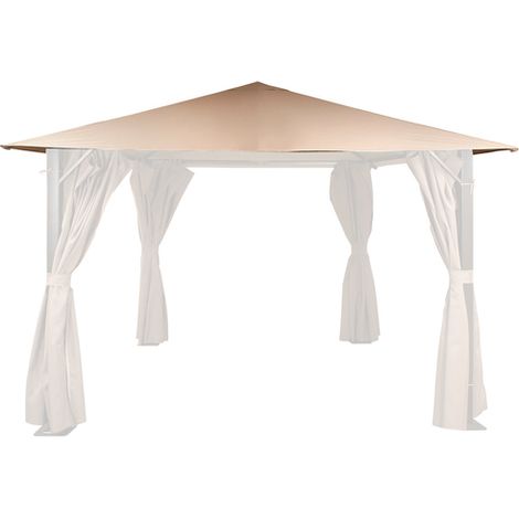 Replacement Canopy for Venice Gazebo - L250 x W250 cm - Mocha