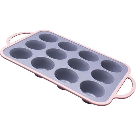 Moules à muffins en silicone 12 moules à muffins antiadhésifs Moules réutilisables de qualité alimentaire pour muffins, cupcakes,Parent,- (1/5)