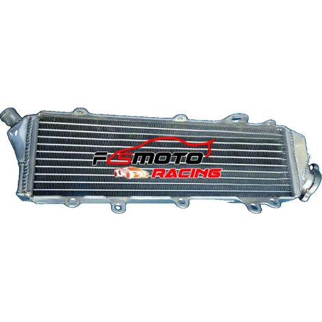 Radiador de aluminio, diseño robusto, mayor capacidad de refrigeración, compatible con modelos Kawasaki KX125. (1/5)