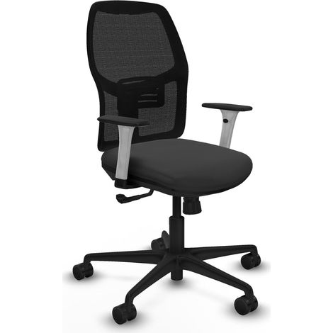 Silla de oficina piqueras y crespo Alfera cuero sintético gris oscuro (1/2)
