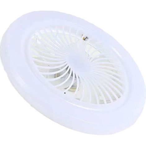 Ventilateur de Plafond avec Lumière E27, Ventilateur Intégré Économique avec Télécommande Intelligente, Lampe Tricolore et Tête Orientable pour la Maison-x (1/2)
