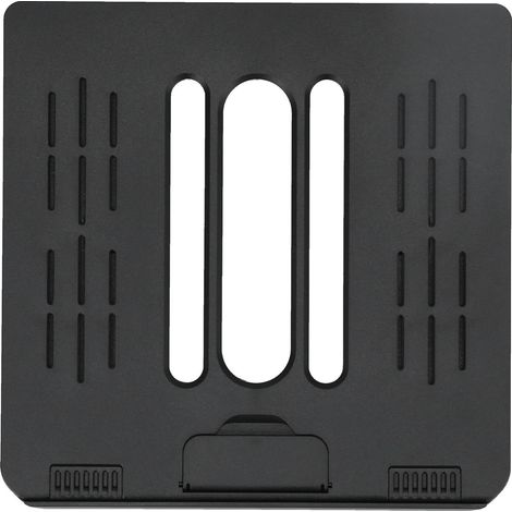 Support tablette multifonctionnel réglable en hauteur pliable dissipateur de chaleur pour ordinateur portable téléphones intelligents Noir (1/5)