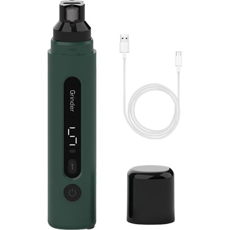 Amoladora de uñas silenciosa para perros Cortaúñas de precisión ajustable con luz LED: accesorio portátil para gatos pequeños, medianos y grandes (1/5)