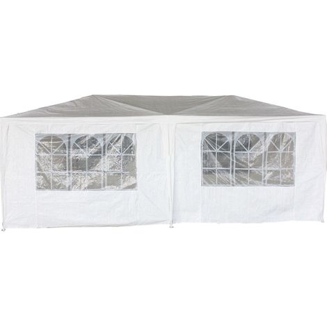 Oypla 3m x 6m White Waterproof Garden Gazebo Marquee Awning Party Tent (1/5)