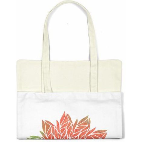 Sac Shopping Réutilisable - Tote Bag Coton 34x40 cm - Anses Longues 30 cm - Lavable En Machine - 1 Pièce (1/4)