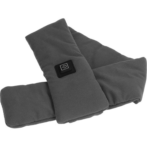 Écharpe chauffante électrique lavable et douce pour la peau, avec 3 niveaux de chaleur pour adultes, enfants et personnes âgées (Gris) (1/5)