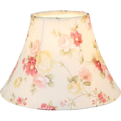 1 Abat-jour Tissu Floral, E27 E14, 15x36x25cm, Pour Lampe De Table Applique (1/5)