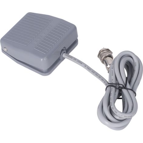 BERM Fußschalter, Silberlegierung, elektrischer Momenttaster mit 3-poligem Luftfahrtstecker, 0–36 V (1/5)