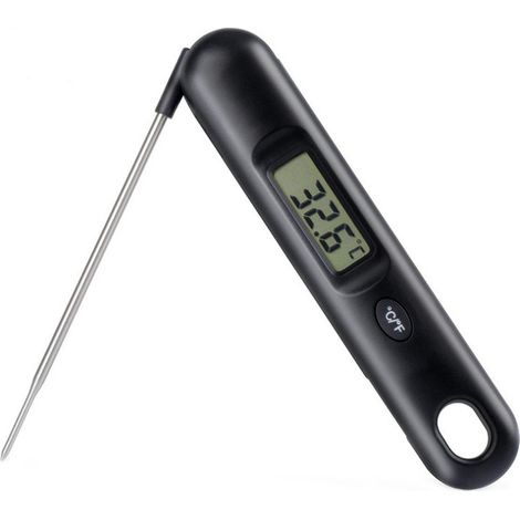 Plat de cuisson thermomètre numérique pliable à sonde instantanée pour viande BBQ grillade, cuisine alimentaire (1/5)