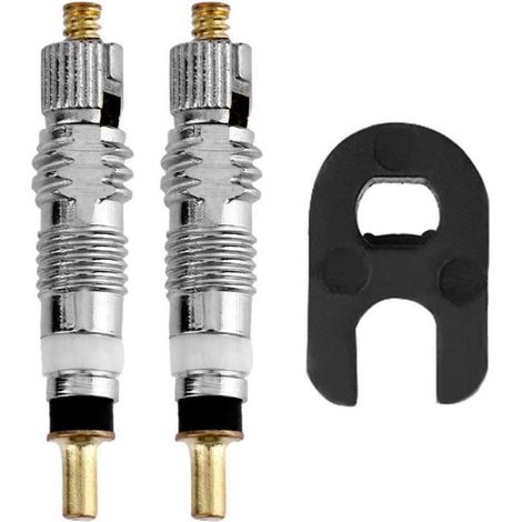 Soupape Vélo de Pneu à vélos Valve de Pneu for vélos + Valve Noyau de Noyau Outil Vélo Accessoires de vélo Tire Valve Tire Outil DE DEMIVANT (Color : 2Pcs) (1/5)
