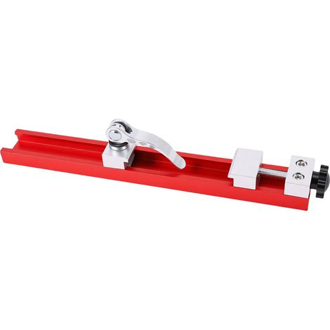 Guide pour scie circulaire reglable en aluminium pour decoupe et fraisage precis bois 240mm (1/5)