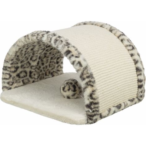 Kratzbaum für Katzen - TRIXIE - Leo - Beige - Polyesterplüsch - Jute