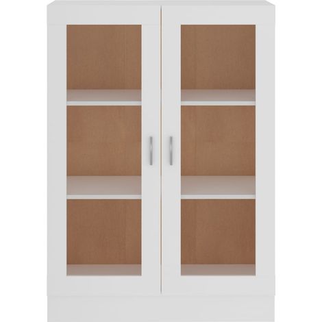 Armoire à vitrine Blanc 82,5x30,5x115 (1/5)