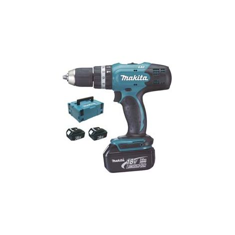 TRAPANO AVVITATORE PERCUSS.2 VEL. 3 BATT. LITIO 18V 3AH (DHP453RF3J)  3 batterie da 3Ah    MAKITA