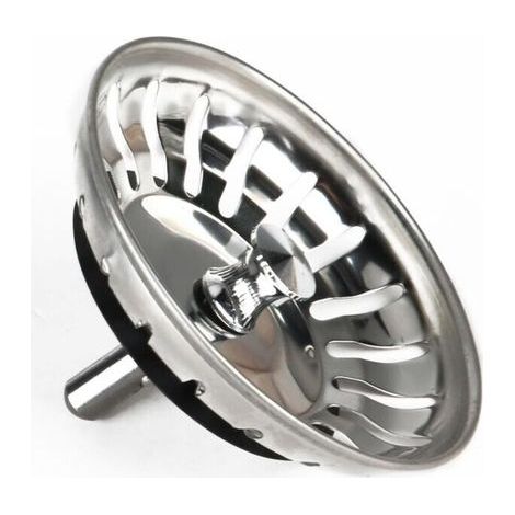 evier Cuisine,Panier pour Bonde d'Évier de Cuisine - Crépine Universelle Acier Inoxydable, bonde de lavabo, Lavable Lave-Vaisselle, Ne se Bouche & Ne Déborde Pas (1/4)