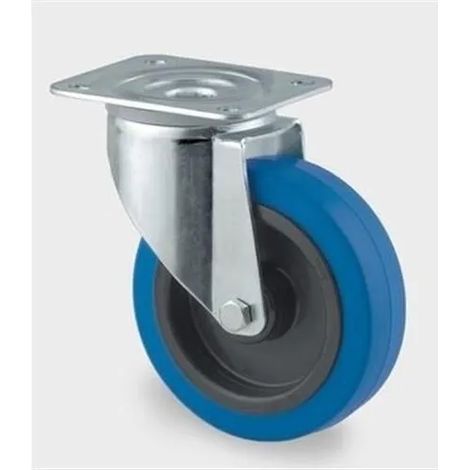 Roulette pivotante 100 mm, charge maximale 160 kg, référence 3470UFRP62 (1/2)