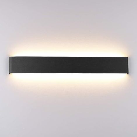 Applique Murale LED Intérieur 20W 61cm, Lampe Murale Aluminium Moderne, Éclairage Mural pour Salons, Chambres, Couloirs, 1990 Lumen, Blanc Chaud 3000K, Noir (1/5)