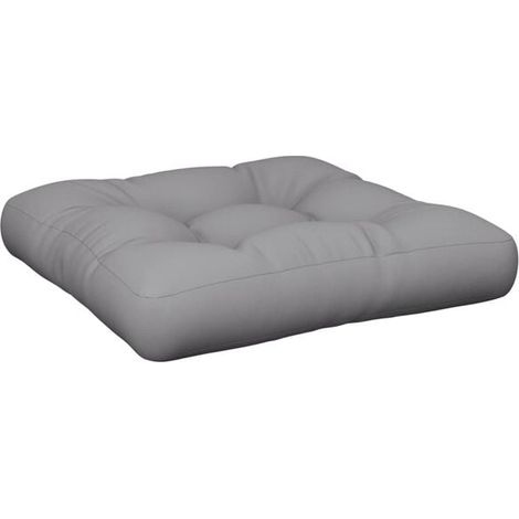 Coussin de plateau gris, dimensions 50 x 50 x 12 cm, en tissu (1/5)