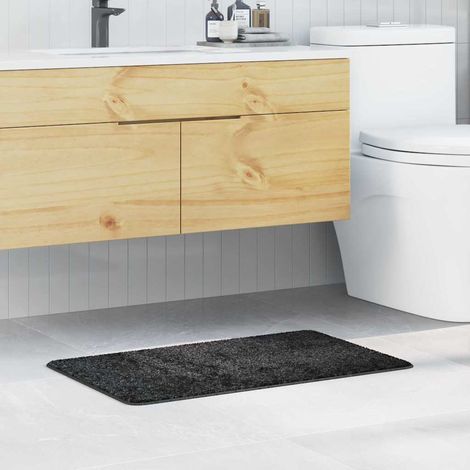 Anti-slip Bath Mat Dark grey 50 x 80 cm PP vidaXL (1/5)