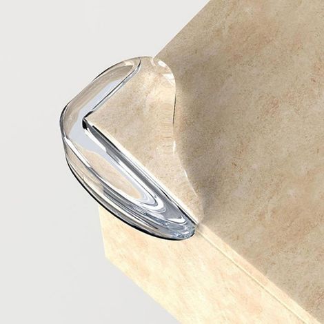 Transparent Silicone Corner Protectors for Baby Furniture with Teardrop Design for Table Edges (1/5)